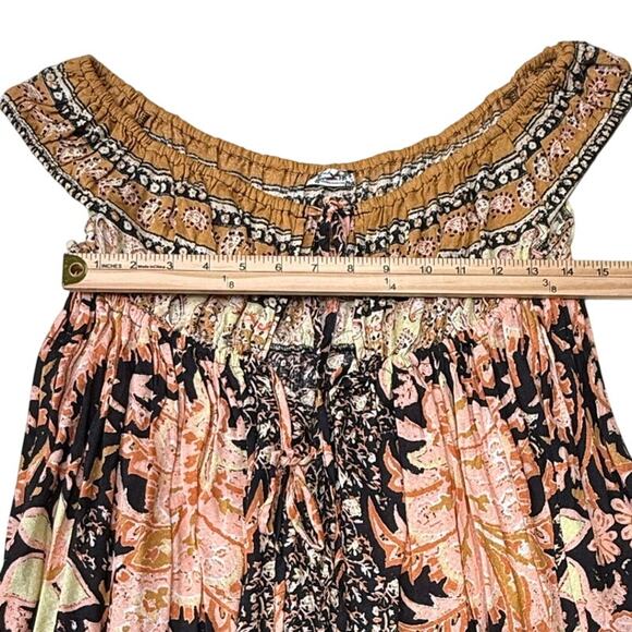 Free People Intimately Bali Mariposa Slip Dress in Black Combo - Picture 6 of 9